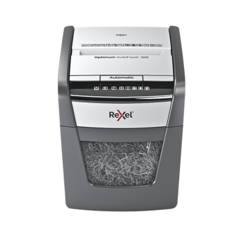 Rexel Optimum 50X  50 Sheet 80 gsm P-4 Jam-Free Auto Reverse Function Cross-Cut Shredder 