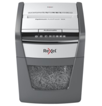 Rexel RXLSHROPT50x Optimum Auto+50X Cross Cut Shredder Machine